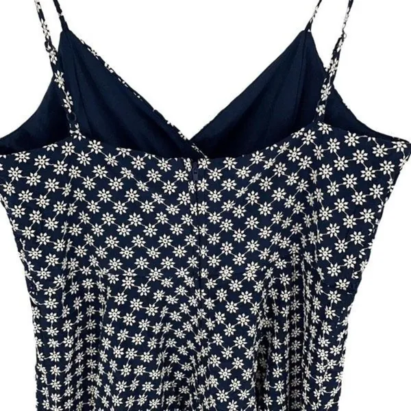 Francesca's Collection Trixxi Embroidered Floral Spaghetti Strap Mini Dress Blue - Image 5