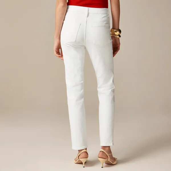 NWT!! J. CREW White Slim Jeans '03‎ 2003 Stretch Solid White High Rise Size 29 - Image 6