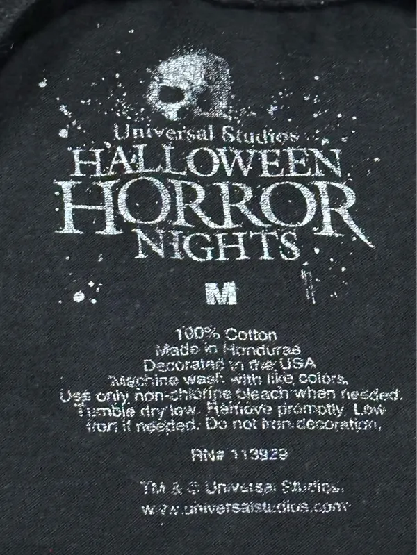 Universal Studios Halloween Horror Nights Shirt Black Size M - Image 9