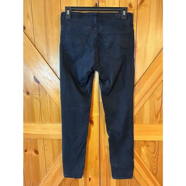 AG Adriano Goldschmied Black Stevie Ankle Slim Straight Ankle Jeans Size 26R (89 - Image 4