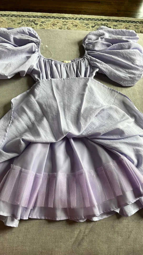 Alterd State Arabella Puff Dress Lavender - Image 2