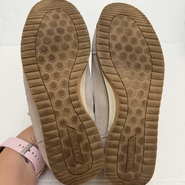 Tretorn Rawlins 2.0 Shoes Womens 6.5 White Beige Leather Colorblock Sneakers - Image 9