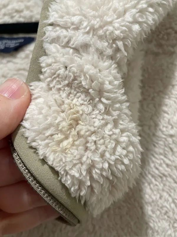 The North Face Sherpa Fleece Pullover Ivory Womens Size XS Hooded Quarter Zip - Image 9