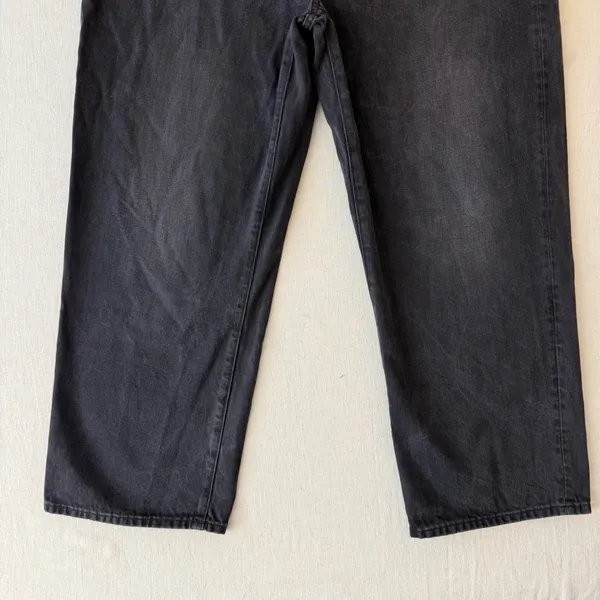 Madewell Low Slung Straight Denim Jeans Womens 33 Faded Black - Image 7