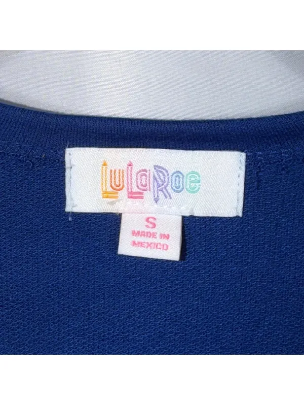 LuLaRoe Sarah S Blue Duster Cardigan NWT - Image 3
