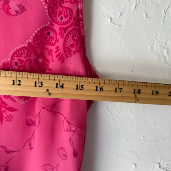 Studio‎ Y Y2K Juniors Size 9 Pink Fairy Asymmetrical Hem Prom HOCO Dress Floral - Image 8