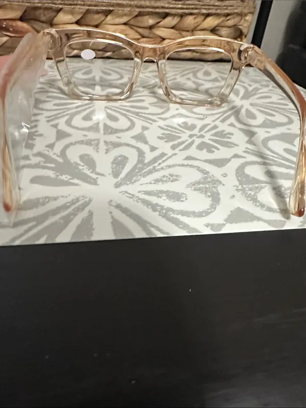 Transparent champagne gold Reading Glasses (+2.75) NWT - Image 4