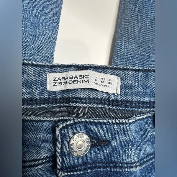 Zara basic denim size 10 - Image 7