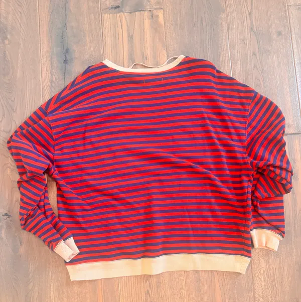 Free People We The Free Classic Striped Oversized Crewneck - Image 3