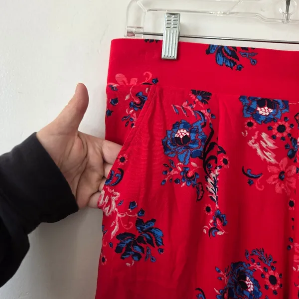Torrid Wide Leg Pull On Lounge Pants Hot Pink Paisley Floral Pajama 00 Tall - Image 4