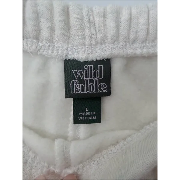 Wild Fable Women's French Terry Fleece Lounge Shorts - Heather Gray Size NWT - Image 4