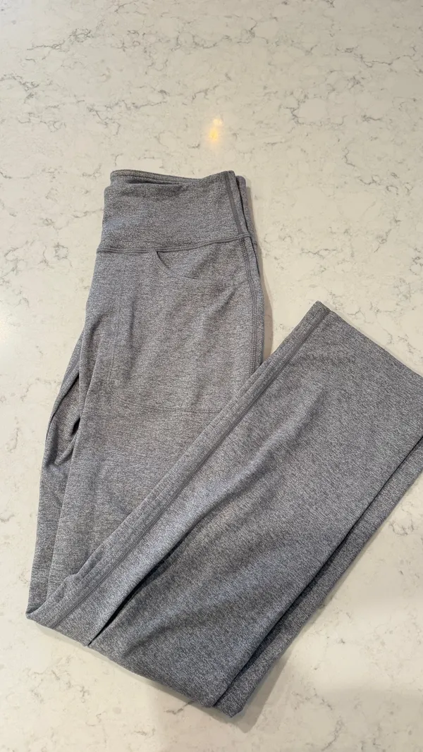 Lululemon Wide-Leg Yoga Grey Pants - Image 2