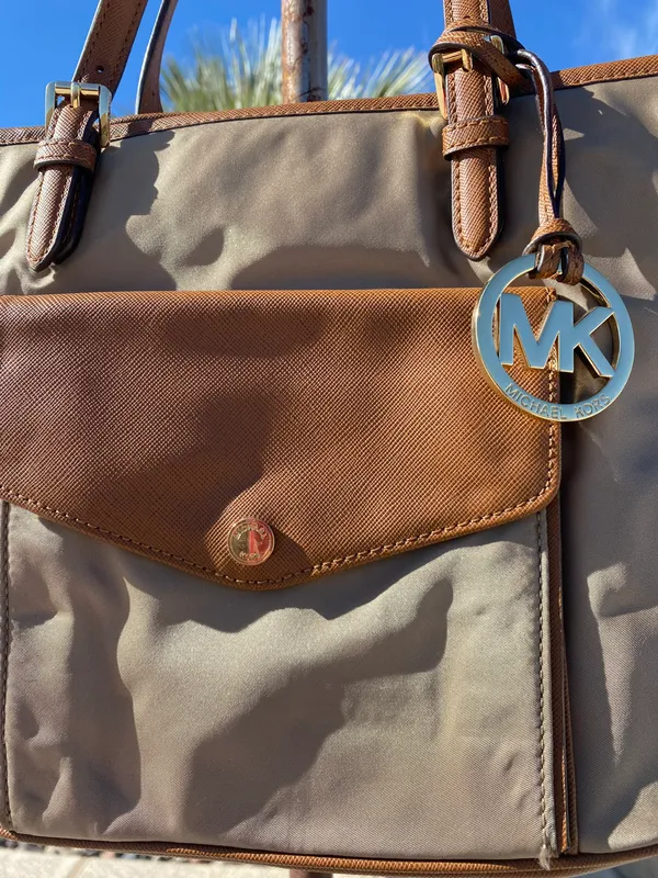 Michael Kors Tan Biege  Purse - Image 2