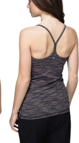 Lululemon Power Y Athletic Tank Luon Wee Are From Space Black Cashew Size 4 - Image 2