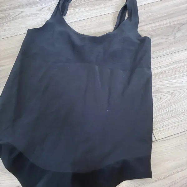 Victorias Secret Black Seamless Thong Bodysuit Scoop‎ Neck Tank Top Medium - Image 3
