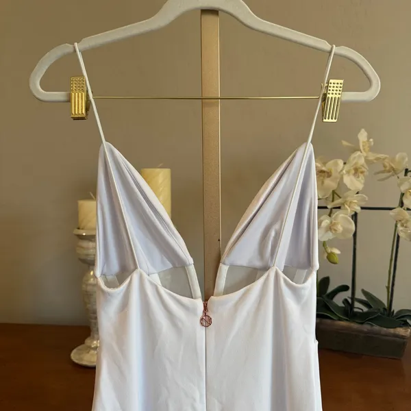 Nookie Sade Mesh Gown White Size Medium $319 Retail - Image 5