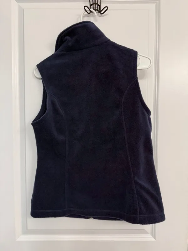 Columbia Benton Springs Navy Full Zip Fleece Vest Women’s M - Image 6