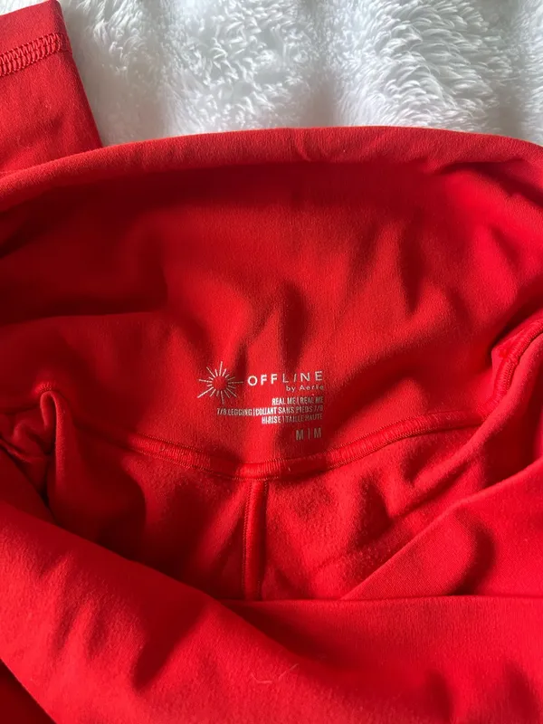 Red Offline Aerie Leggings - Image 2