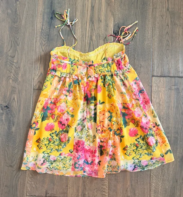 For Love Bell Yellow Floral Dress - Image 3