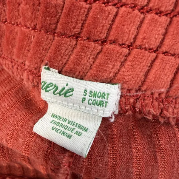 Aerie Corduroy Flare Pants Women's Small Short Burnt Orange Pull On Stretch - Image 4