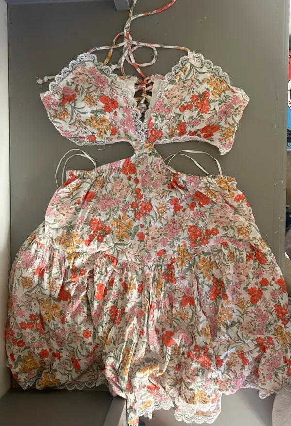 Grey Bandit Floral Mini Dress - Image 2