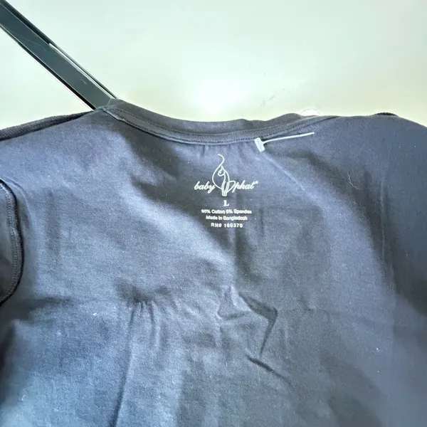 Title 🛍️ NWT Baby Phat Women's Black & Gold Rhinestone Logo T-Shirt - Size L ✨ - Image 8