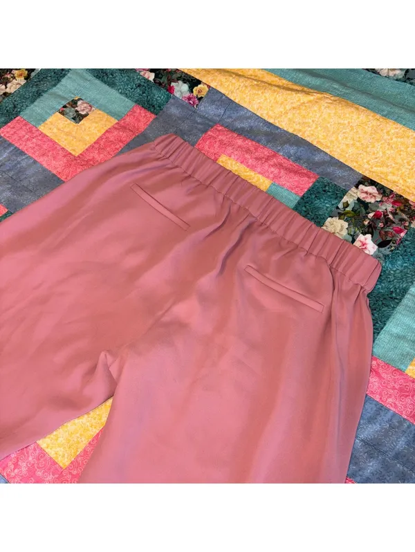 J.Crew $98 Pull On Easy Pant Woman’s Size 8 pink Ankle Length pants size 8 - Image 5