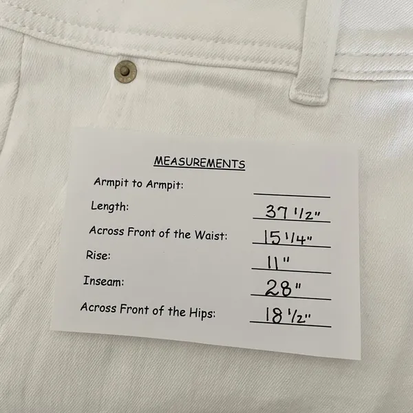 NWT!! J. CREW Slim Wide Leg Jeans Stacked Buttons Solid White Preppy Size 27 - Image 15