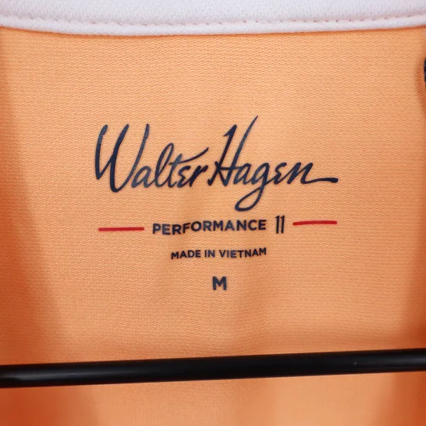 Walter Hagen P11 Sleeveless Johnny Golf Polo Peach Fuzz Orange Womens Medium - Image 4