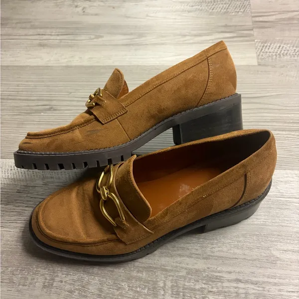 Marc Fisher Tan Suede Loafers - Image 3