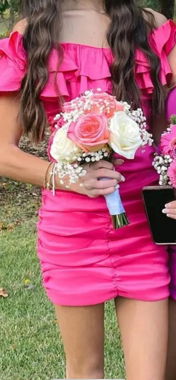 Revolve Pink Mini Dress - Image 2