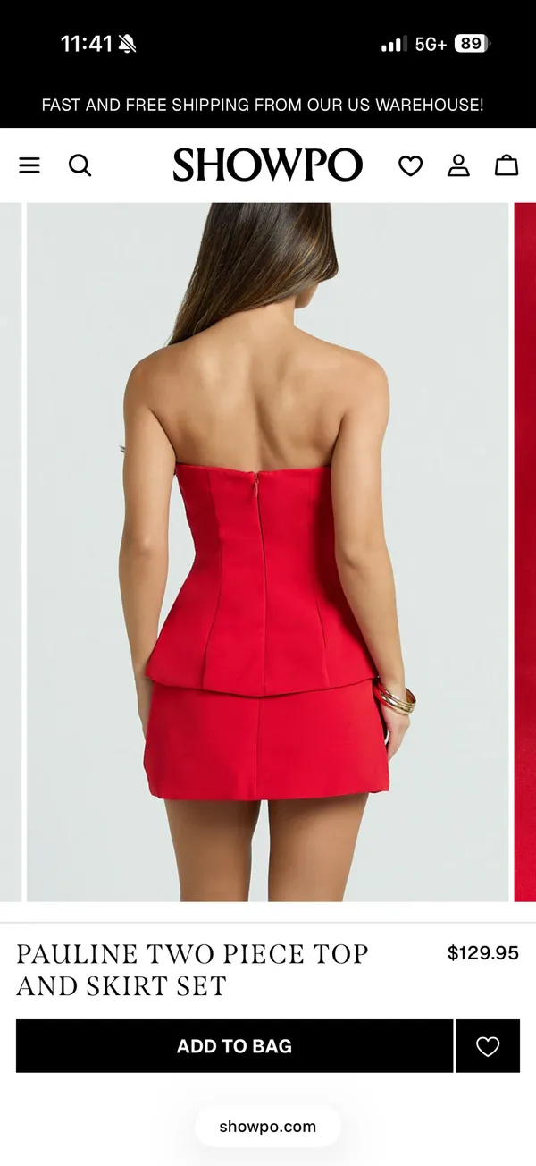 Showpo Pauline Two Piece Top & Skirt Set - Image 2