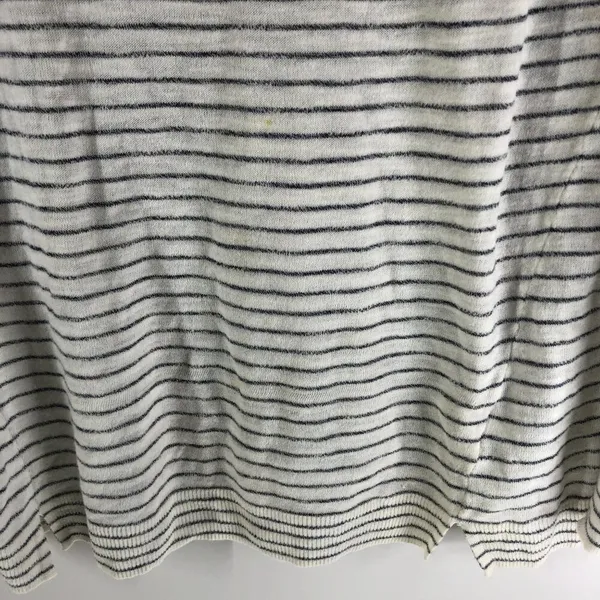 Old Navy Womens Striped Relaxed Scoop Neck Sweater Black White Size L - Image 2