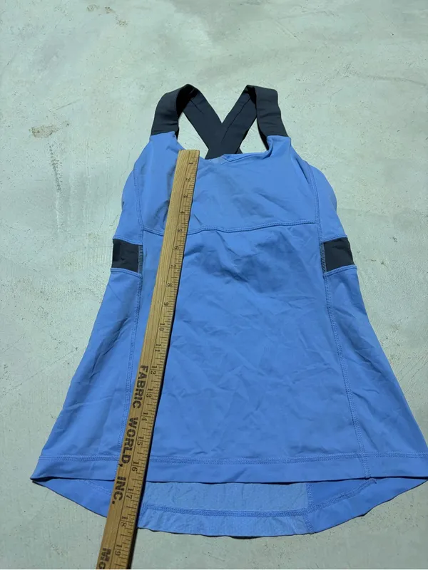 lululemon athletica Blue tank top with built in bra 4 - Image 2