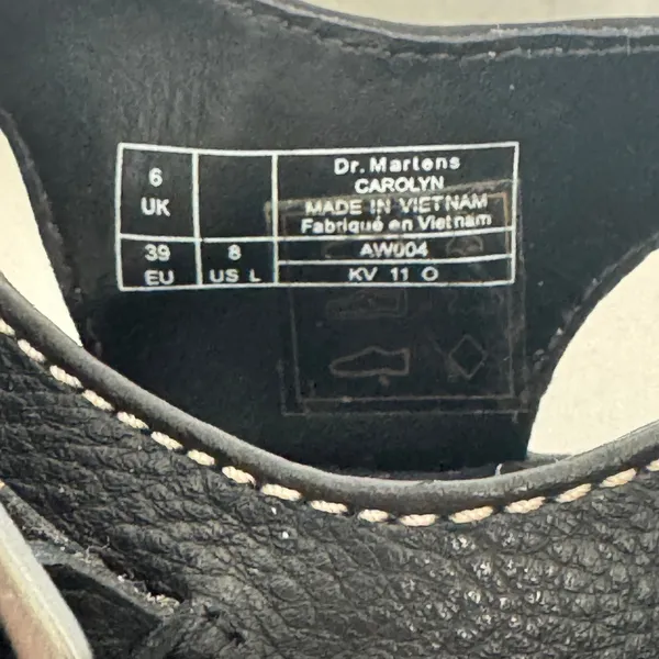 2014 Dr. Martens Carolyn 15699001 Black Leather Fisherman Sandals US 8 Box - Image 14