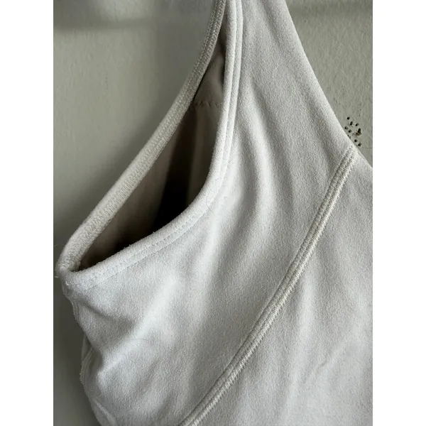 Lululemon Align Tank Top White Nulu Cropped Yoga Bra 8 LW1CRTS - Image 5