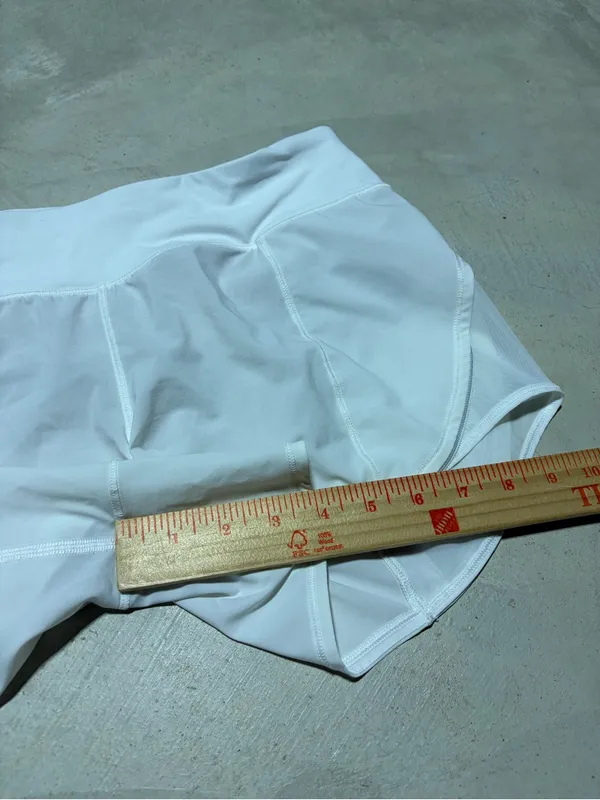 Lululemon White Women's Active Shorts - Lightweight Running Shorts 8 - Image 3