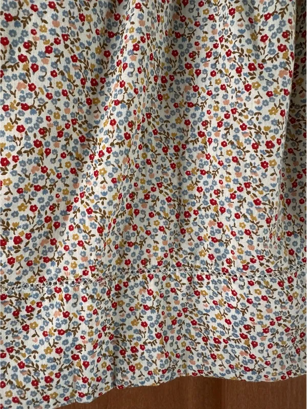 The GREAT. The Honey Top in Cream Mini WildFlower Print Women’s size 1 Small - Image 10