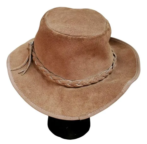 VTG Winfield Cover Co Brown Suede Leather Cowboy Hat Men Women Large Western - Image 11