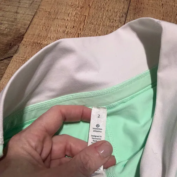 Lululemon Wmn BUNDLE 2 Gray Green Run Pace Skort Skirt Sz 2 Run Athletic Pockets - Image 8