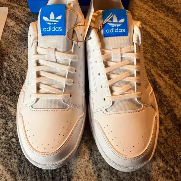 Adidas NY 90 Sneakers White Blue Trefoil Women’s 7 Youth 5.5 NWT - Image 6