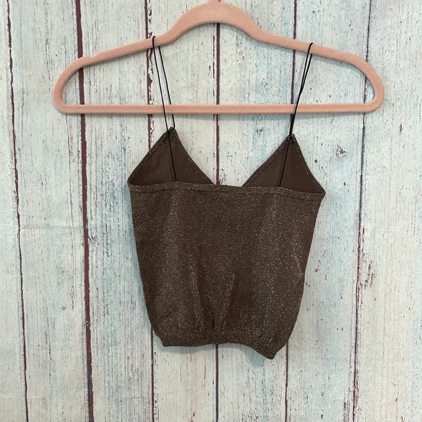 NWOT Intimately Free People Sparkly Skinny Strap Seamless Brami - Image 3