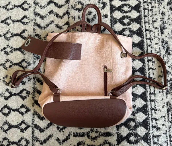 Italian pink leather purse - Image 3
