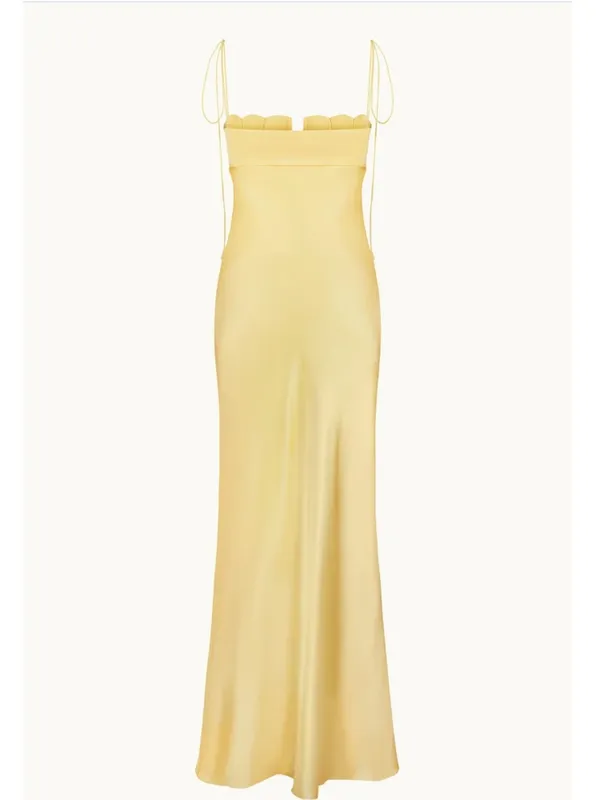 Anna October Tulip maxi Gown in Yellow - Image 6
