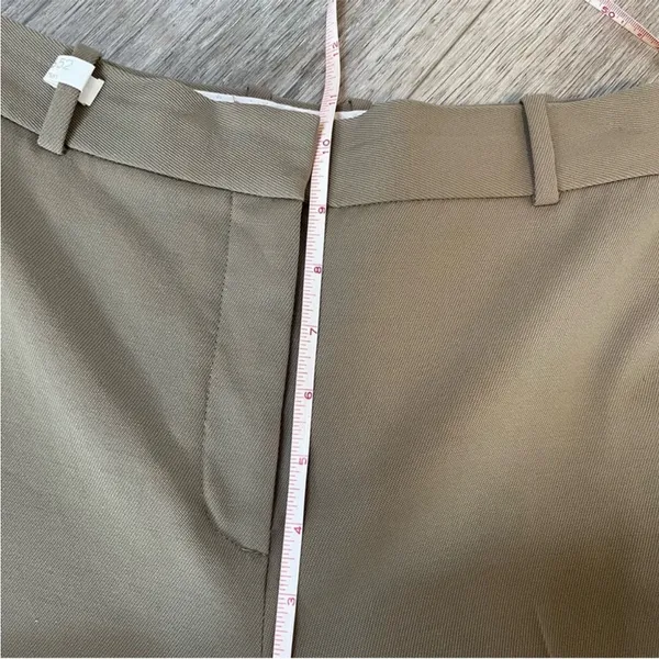ARITZIA Babaton Agency Pant Wool Trousers Tan Front Crease Minimalist like new 0 - Image 10