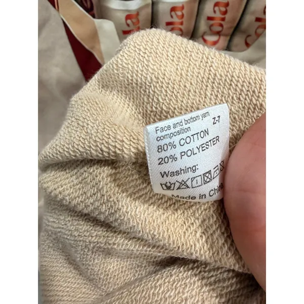 Fridge Cig Women Sweatshirt XL Beige Pass Me A Fridge Cig Diet Cola Graphic Top - Image 6