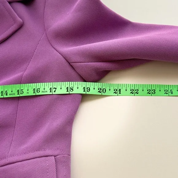 Liz Claiborne Double Breasted Blazer Sz S Purple Textured‎ Business Office Siren - Image 9