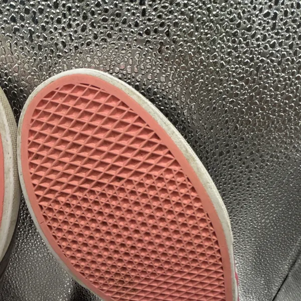 Vans‎ Women's Size 8 Gray Canvas Lace-Up Sneakers Pink Lining Casual Shoes - Image 14
