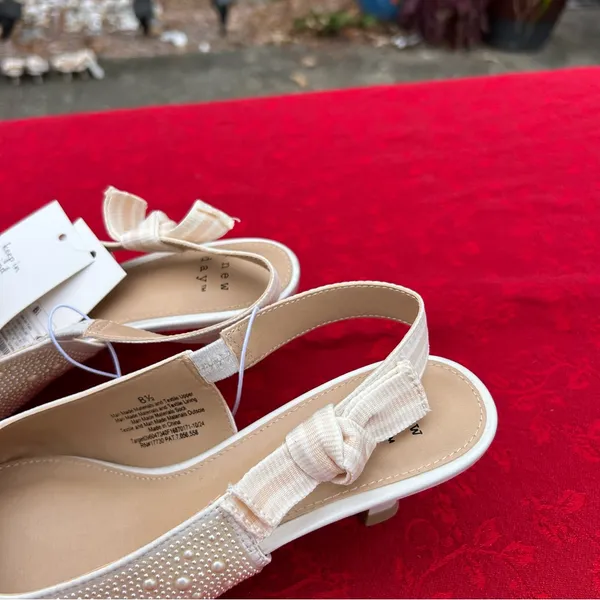 Women's Milan Slingback Heels - A New Day size 8.5 wedding‎ guest pearl summer - Image 7