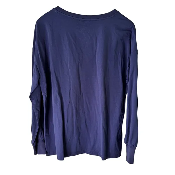 ANRABESS Women's Long Sleeve Pocket‎ Top, Relaxed Fit, Navy Blue, Size L - Image 12